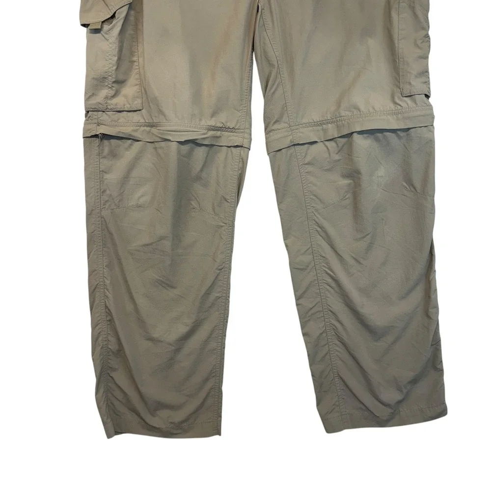 Columbia Men's Convertible Hiking Pants Zip Off‎ Khaki Size 40W 30L